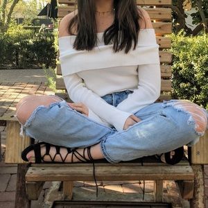 Forever 21 Off the Shoulder Sweater